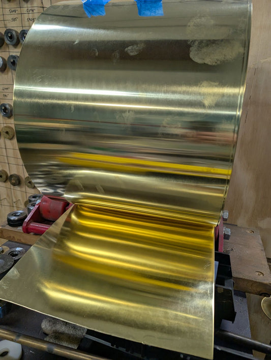 Yellow Brass Sheet - 0.020" Thickness