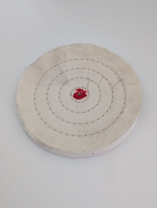6'' Stitched Cotton Buffing Wheels